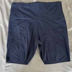 Nike Dark Blue High-Waisted Shorts